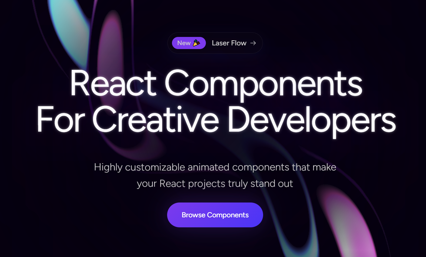 React Bits：打造惊艳用户界面的动画组件库