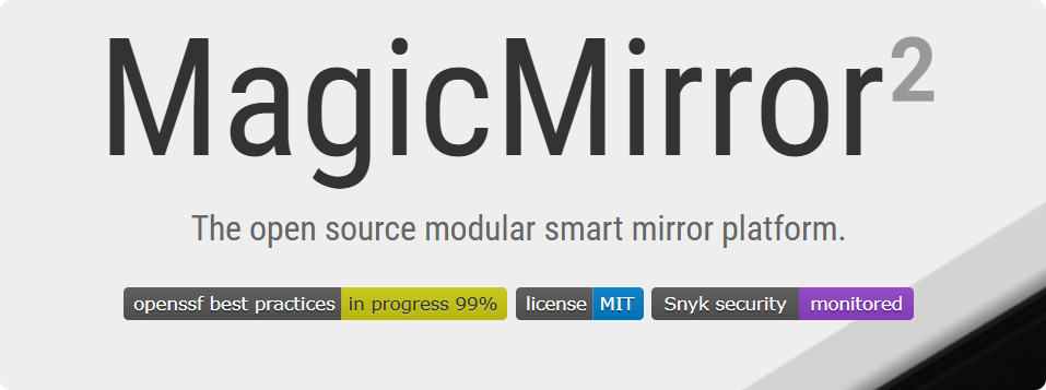 MagicMirror：把普通镜子变成智能助手的开源神器